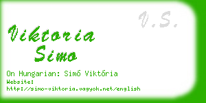 viktoria simo business card